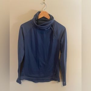 LAYER8 performance Qwick-dry high neck cowl fleece lined long sleeve sz M, grey
